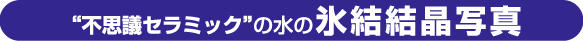 �s�v�c�Z���~�b�N�̕X�������ʐ^