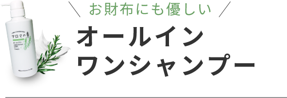 お財布にも優しい オールインワンシャンプー