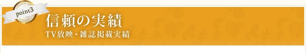 point3 信頼の実績